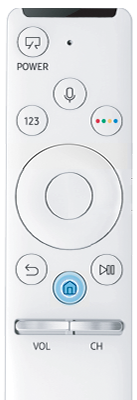 Druk op Home op je OneRemote