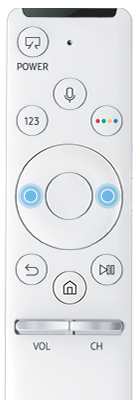 Druk Links of Rechts op je OneRemote om door kunstwerken te bladeren
