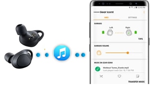 Transferring music files from your mobile device