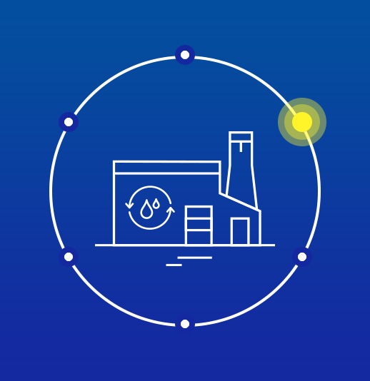 An icon for manufacturing stage