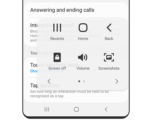 Assistant menu is turned 'on'. The simple icons of Assistant menu are displayed.