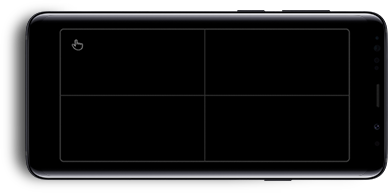 Galaxy S9 or S9+ with a spreadsheet on-screen sliding onto Samsung DeX Pad in front of a Samsung monitor