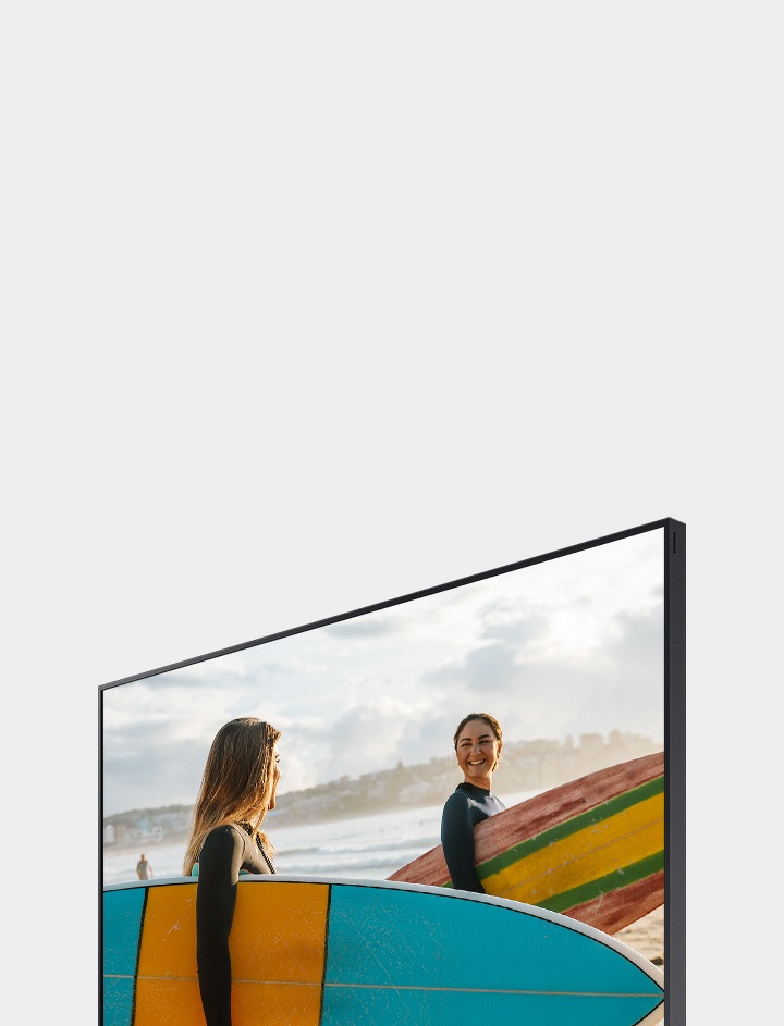 Experience QLED technology inside the art TV's beautiful frame.