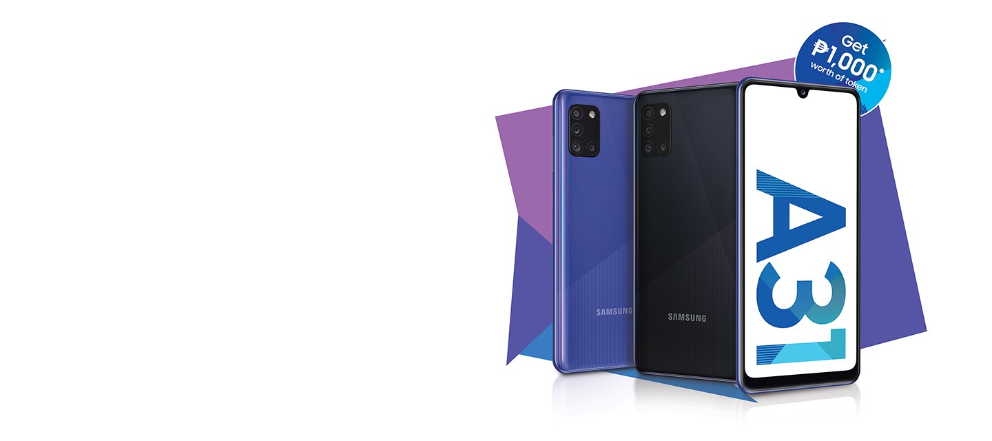 Get ₱1,000 worth of token when you purchase a Galaxy A31