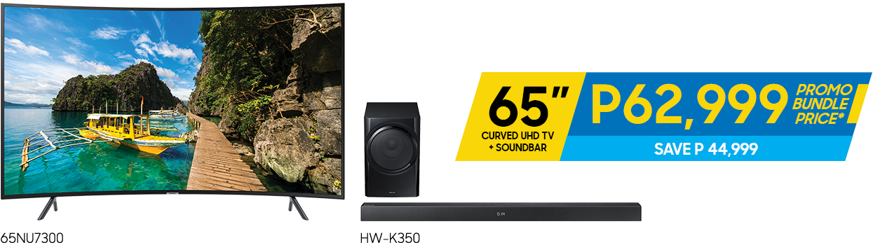 Image of 65 inches CURVED UHD TV + SOUNDBAR
