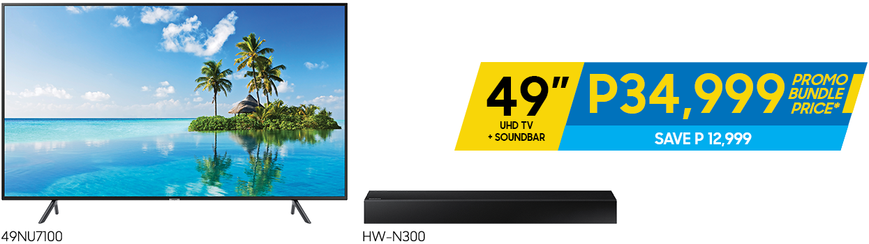 Image of 49 inches UHD TV + SOUNDBAR