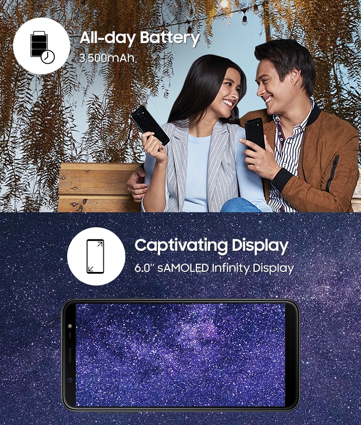 Galaxy J8 - All day battery and Captivating Display