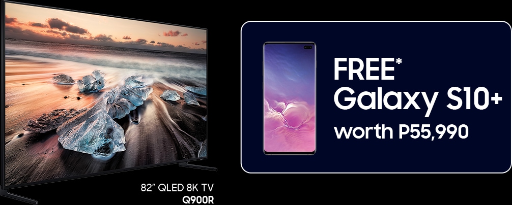 Get a FREE Galaxy S10+ when you purchase the QLED 8K