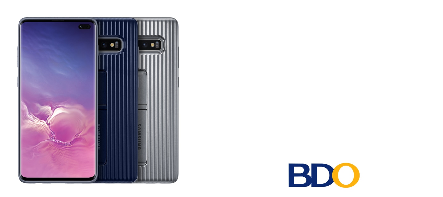 Galaxy S10 with Standing Protective Covers