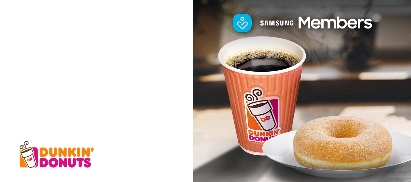 Free Dunkin' Coffee+Donut every Monday via Samsung Members App!