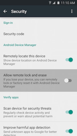 Allow Remote Lock