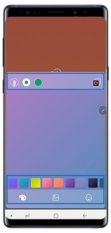 Customize pen settings and background image