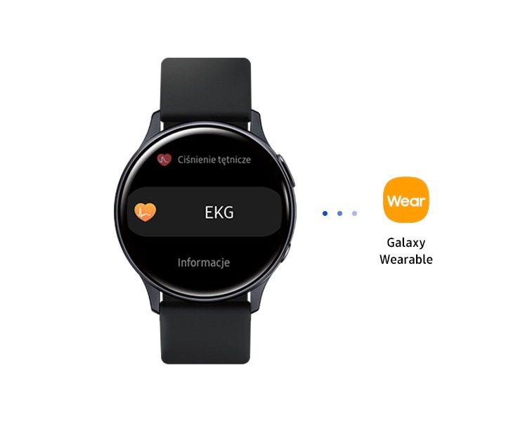 Aby wykonać EKG najpierw sparuj smartwatch Galaxy Watch ze smartfonem Galaxy według instrukcji krok po kroku.