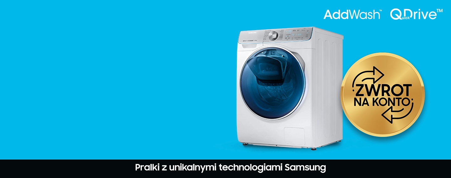 Pralki Samsung QuickDrive z technologiami AddWash i Eco Bubble