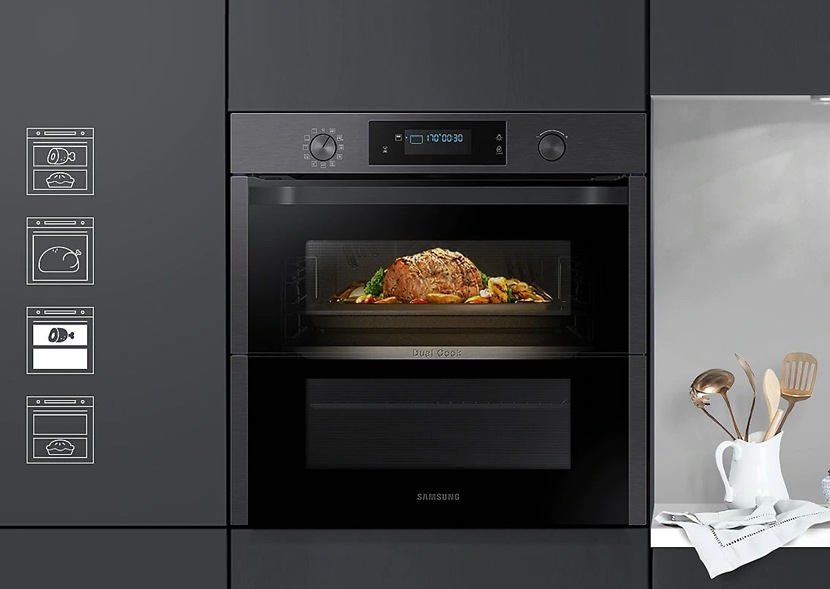 Drzwiczki piekarnika w technologii Dual Cook Flex™