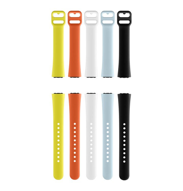 Odkryj wymienne paski do opasek fitness Samsung Galaxy Fit i Galaxy Fit E. Wybieraj spośród całej palety kolorów!