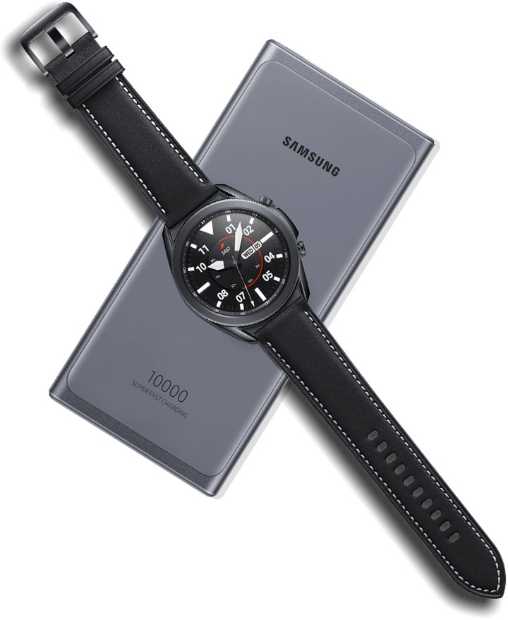 Dzięki powerbankowi z ładowaniem indukcyjnym w prezencie masz pewność, że Twój smartwach Galaxy Watch3 będzie nieprzerwanie działał