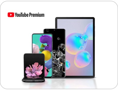 Poznaj promocje na urządzenia Samsung i odbierz 4-miesięczny dostęp do YouTube Premium po zakupie wybranego modelu Samsung Galaxy!