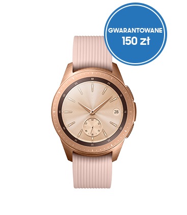 Model objęty promocją Samsung Odkup - Galaxy Watch 42 mm w kolorze Różowego Złota - Oddaj stare urządzenie i odbierz 150 zł