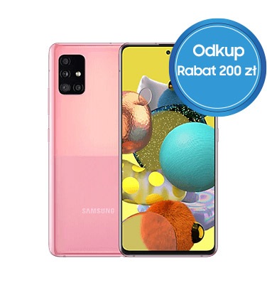Weź udział w promocji Samsung - Odkup! Wymień stare urządzenie na nowe i odbierz rabat 300 zł na Samsung Galaxy A51 5G!