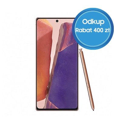 Weź udział w promocji Samsung - Odkup! Wymień stare urządzenie na nowe i odbierz rabat 500 zł na Samsung Galaxy Note20 5G!