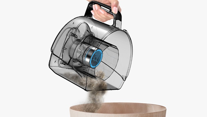 Turbina odkurzacza bezworkowego Samsung, zapobiegająca zapychaniu filtra