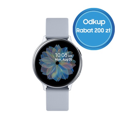 Weź udział w promocji Samsung - Odkup! Wymień stare urządzenie na nowe i odbierz rabat 200 zł na Samsung Galaxy Watch Active2 40mm (Aluminium)!