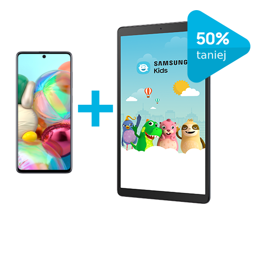 W promocji Samsung możesz kupić smartfon Samsung Galaxy A71 z tabletem Galaxy Tab A 10.1 WiFi tańszym o połowę ceny!