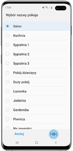 Wybierz pokoje dla lokalizacji