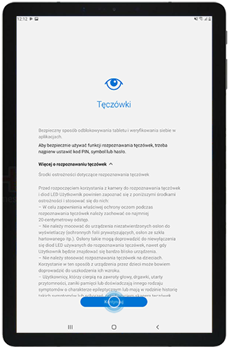 Przeczytaj informację o skanie tęczówki oka