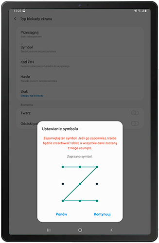 Narysuj Symbol na Galaxy Tab