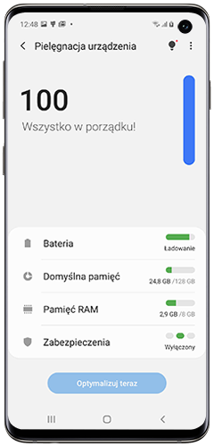 Nowy układ Pielęgnacji urządzenia dostępny w One UI 2