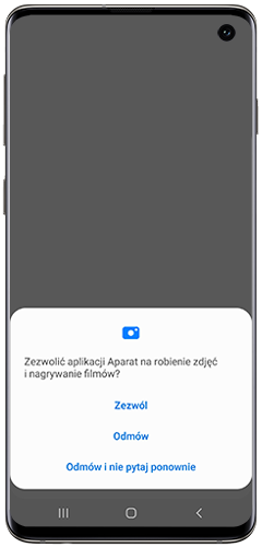 Pytania o zezwolenia aplikacji będą pojawiały się w dolnej części ekranu w One UI 2