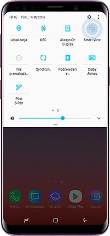 Wybierz Smart View na Galaxy S9