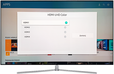 Wybierz odpowiedni port HDMI