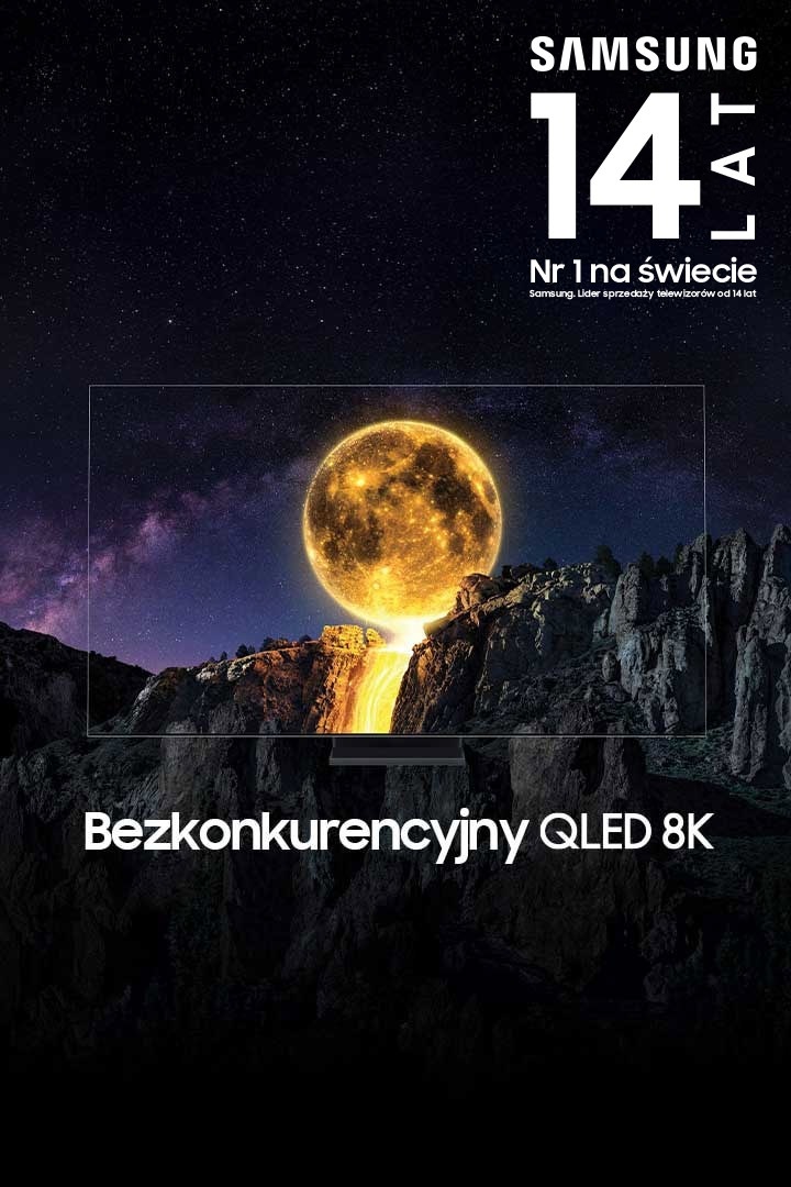 Telewizor Samsung QLED 2020 z technologią Quantum Dot z bezkonkurencyjną technologią QLED 8K- Samsung to Globalna Marka Nr 1 wśród Telewizorów 8K.