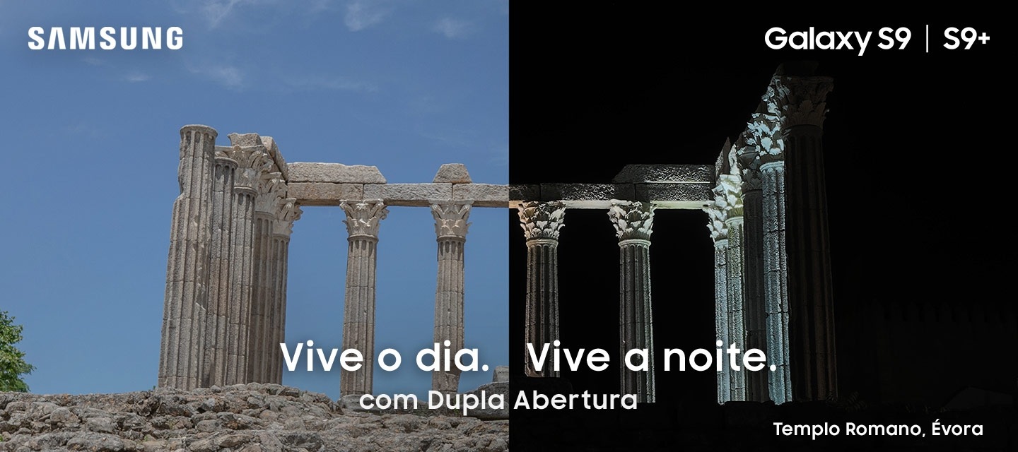 smartphone galaxy s9 dupla abertura évora Samsung Galaxy S9 com câmara que se ajusta como o olho humano. Dupla abertura. telemóvel smartphone