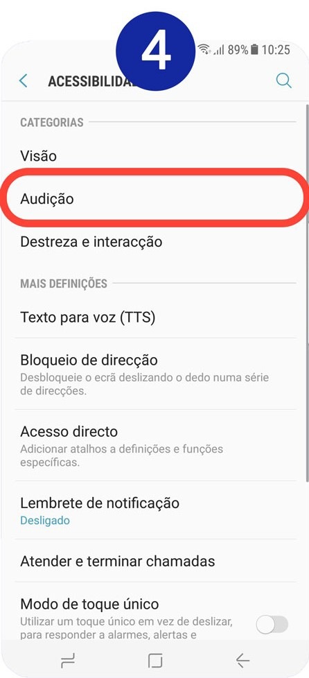 Selecione Audição