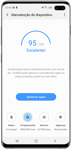 Toque em Armazenamento