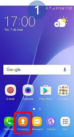 Aceda a Contactos