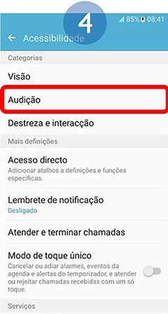 Selecione Audição