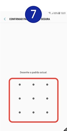 Confirme os dados de acesso atuais