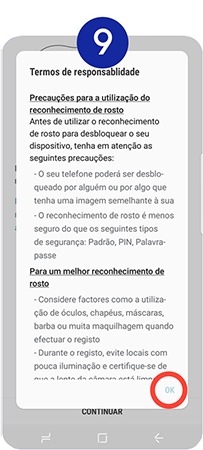 Leia os termos de responsabilidade
