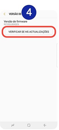 Toque em Verificar se há atualizações
