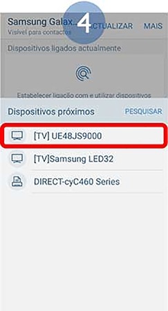Selecione a Smart TV