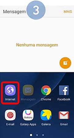 abra a aplicação que pretende utilizar