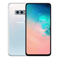 Galaxy S10e Prism White front and rear