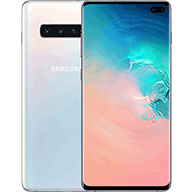 Galaxy S10+ Prism White front and rear