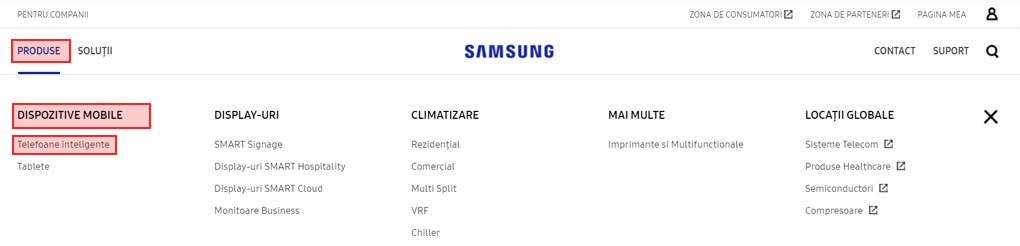 Cum să găsiţi sub-meniurile barei de navigare globală