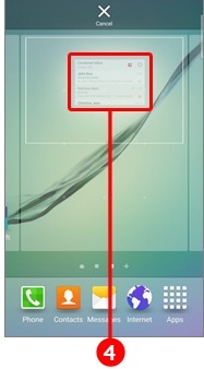 Pozitionati widget-ul in locatia dorita pe ecranul de pornire